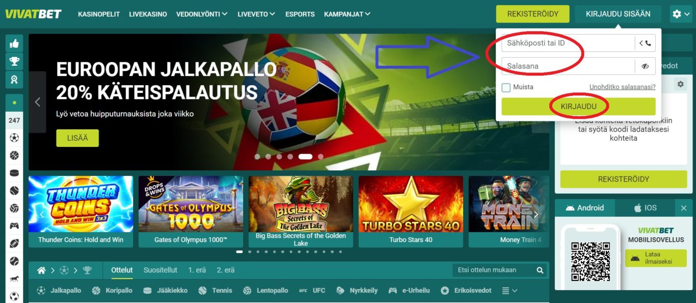 Kuinka kirjautua nopeasti Vivatbet login mistä tahansa laitteesta? 